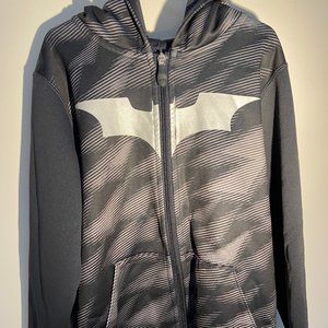 Under Armour Black/Gray  Batman Zip-up Hoodie - Size YXS (6-7)